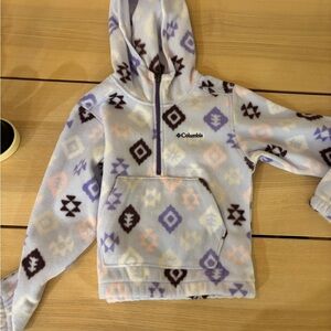 Columbia Kids' Geometric Hoodie - Lavender and Cream